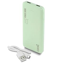 Bateria Externa Universal Power Bank 10.000 mAh (2 x usb / 2.1A)  Leather Verde