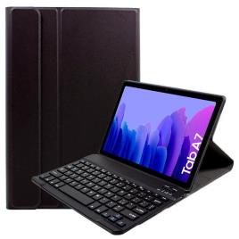Funda COOL para Samsung Galaxy Tab A7 T500 / T505 Polipiel Liso Negro Teclado Bluetooth 10.4 Pulg