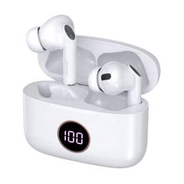 Auriculares Stereo Bluetooth Dual Pod Earbuds Lcd COOL AIR PRO Blanco