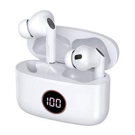 Auriculares Stereo Bluetooth Dual Pod Earbuds Lcd  AIR PRO Blanco