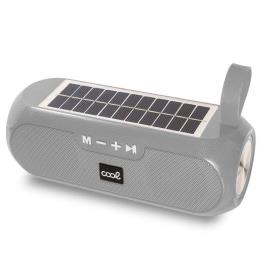 Altavoz Música Universal Bluetooth COOL Glasgow Gris (10W) Con Panel Solar