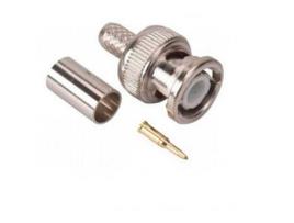Conector BNC macho - Saída +/ de 2 termi.