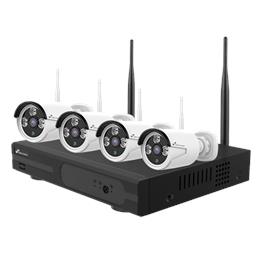 Pack Vigilância Wi-fi Dvr 4ch 4 Cameras 3mpx