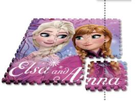 Tapete Puzzle em EVA Frozen 9 PÇS