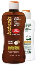 Babaria Óleo Bronzeador Solar gel Luminoso + After Sun