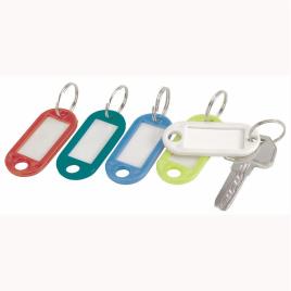 Staples Etiquetas para chaves, plástico, várias, saco de 100