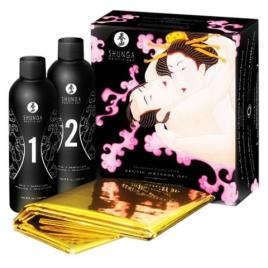 SHUNGA GEL DE MASSAGEM ERÓTICA CORPO ORIENTAL SLIDE FRESAS CON SHAMPAGNE