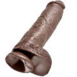 11' PENE REALISTICO MARRON 28 CM