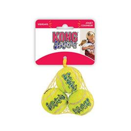 Kong AIR SQUEAKER Bola Tenis Pack S ( 3 Bolas )