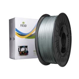 Rolo de Filamento de Impressão 3D em PLA de 1.75mm 1Kg Prata - 