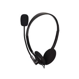 MHS-123 BINAURALE Auscultador Preto Auricular com Microfone