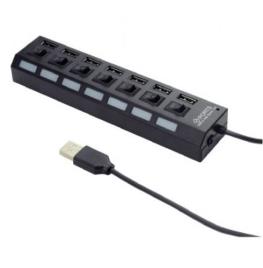 Hub  7 Portas com Switch USB 2.0