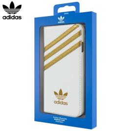 Funda  Flip Cover para iPhone 6 / 6s Licencia Adidas Blanco