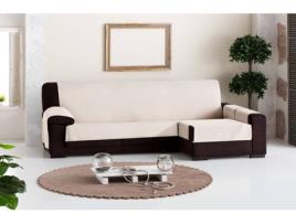 Capa Chaise Longue TODOPARAMICASA Bianca Branco (Braço Direito - 240 cm)
