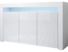 Aparador  Aker (Branco - 155x37x91,5 cm)
