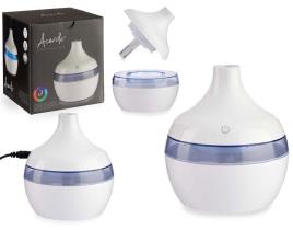 Humidificador Difusor de Aromas com LED Multicores Branco Plástico (11 x 11 x 11 cm) (300 ml)