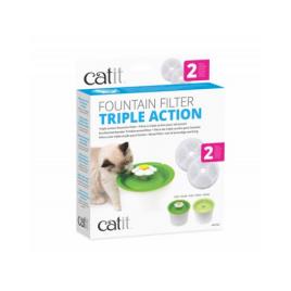 Filtro Tripla Acção  para Bebedouro Flower Fountain 2 pcs Filtro Tripla Acção 