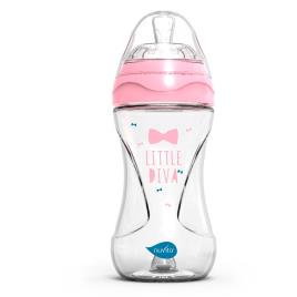 Garrafa Anti-cólica Glass Colection 240ml One Size Pink