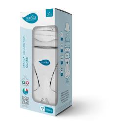 Garrafa Anti-cólica Glass Colection 240ml One Size White