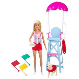 Barbie Conjunto De Boneca Loira Salva-vidas One Size Multicolor