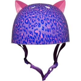 Capacete De Bicicleta Infantil Cpreme Leopard Kitty Purple-8+ One Size noir