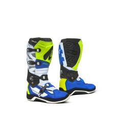 Botas Motocicleta  Pilot EU 44 jaune fluo/blanc/bleu
