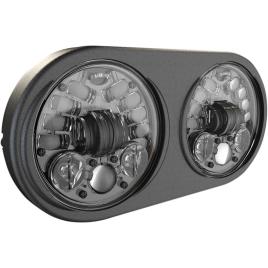 8692 Adaptive 2 Led Dual Headlight 5.75´´ 3200 / 2040 Lumens Black