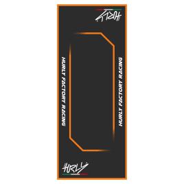 Workstation Mat 80x200 Cm One Size Black / Orange