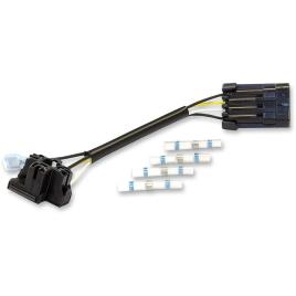 H4 Wire Harness For Round Headlight 7´´ One Size Black