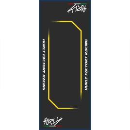 Workstation Mat 80x200 Cm One Size Black / Yellow