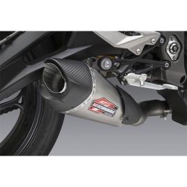 Yoshimura Usa Silenciador De Aço Inoxidável E Carbono Não Homologado At2 Street Triple 765 18-20 One Size Black / Silver
