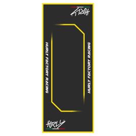 Workstation Mat 80x200 Cm One Size Black / Yellow