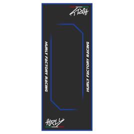 Workstation Mat 80x200 Cm One Size Black / Blue