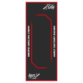 Workstation Mat 53x100 Cm One Size Black / Red