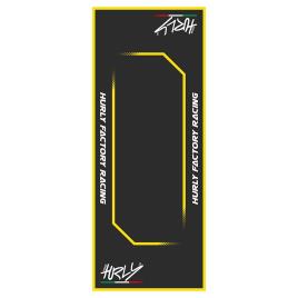 Hurly Workstation Mat 53x100 Cm One Size Black / Yellow