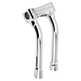 Superdimensionado Mudrock Pullback 10´´ Riser Kit 28.6 mm / 255 mm Chrome