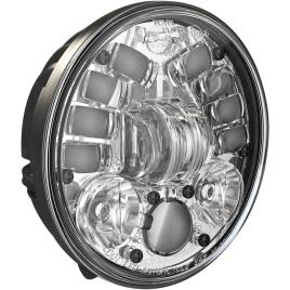 8691 Adaptive 2 Led Headlight 5.75´´ 1600 / 1050 Lumens Chrome