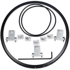 101 Headlight Mounting Ring Kit One Size Black