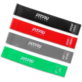 Fitfiu Fitness Conjunto Banda De Resistência Bandfit-400 One Size Grey