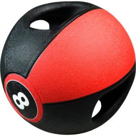 Bola Medicinal Com Alças 8 Kg 8 kg Black / Red