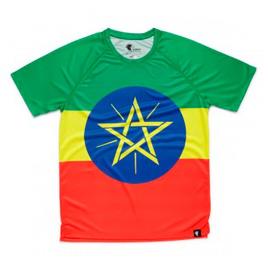 Camiseta De Manga Curta Adisebeba M Green / Yellow / Red / Blue