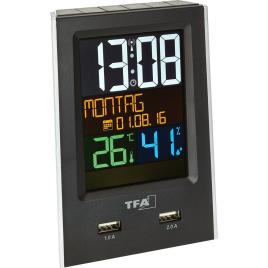 Tfa Dostmann Despertador Charge It Wireless One Size Black