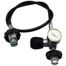 Tank Equalizer Din With Pressure Gauge O2 1M 300 Bar