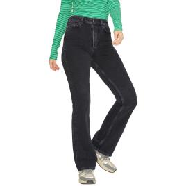 Jeans Cintura Alta Turin Bootcut 27 Black Denim