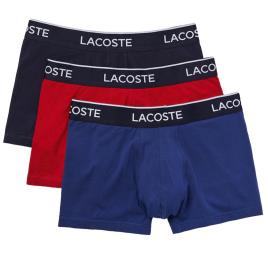 Lacoste Plano Boxer 3 Unidades M Marine / Red / Methylene
