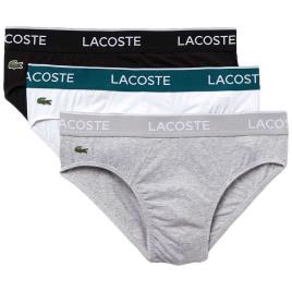 Lacoste Slip 3 Unidades M Black / White / Argent Chine
