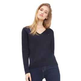 Suéter Com Decote Em V Heritage L Midnight