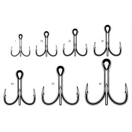 Vmc Gancho 7560 75 Series Spark Point 6x Strong Treble 5/0 Coastal Black