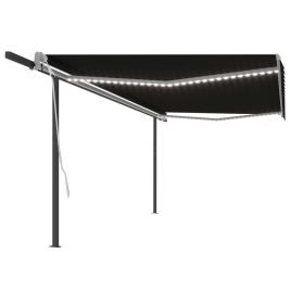Toldo Automático com LED e Sensor de Vento 5x3 M Antracite