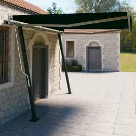Toldo Retrátil Manual com Postes 4x3 M Antracite